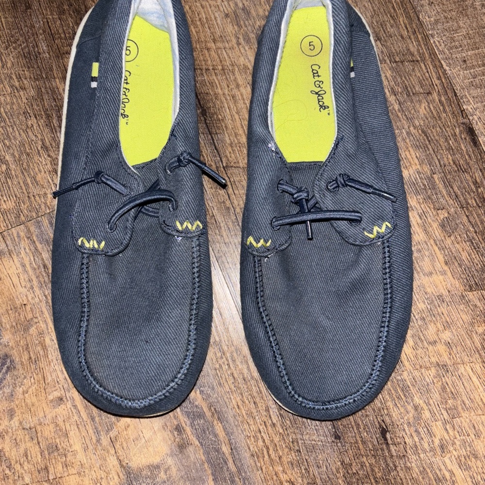 Casual Black Boat Shoes